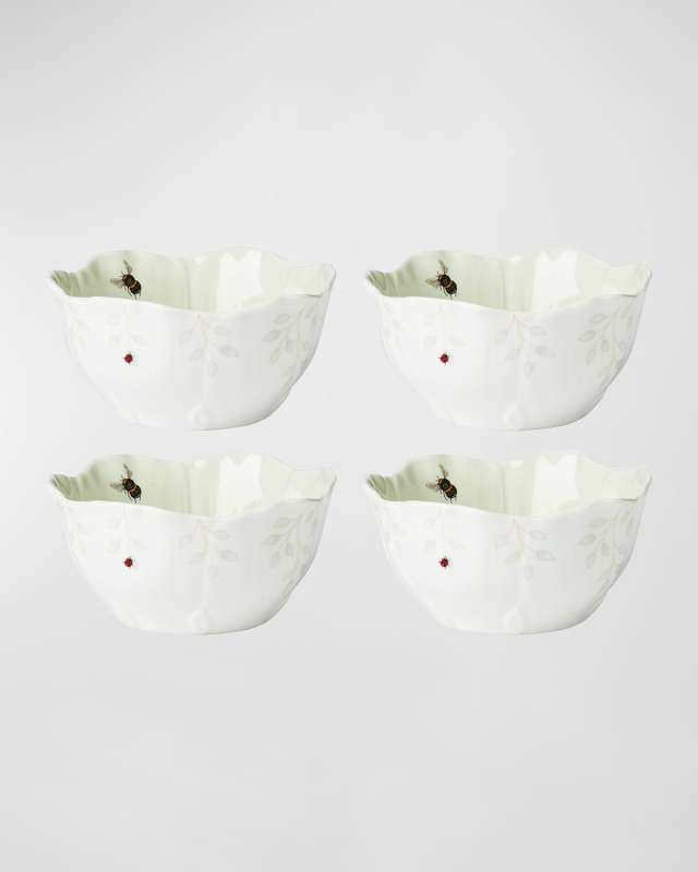 Butterfly Meadow Floral Accent Bowls, Set of 4